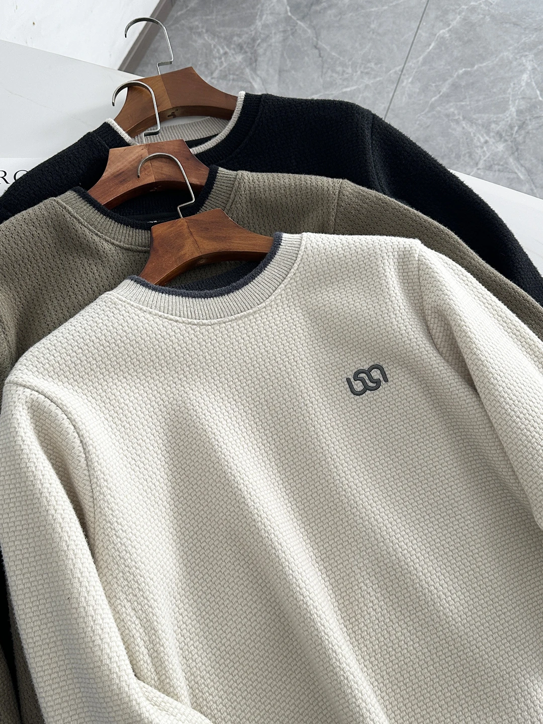 

Ультратеплый флисовый мужской утолщенный свитшот с круглым вырезом, верхняя одежда, модный повседневный пуловер с длинными рукавами из полиэфирного волокна