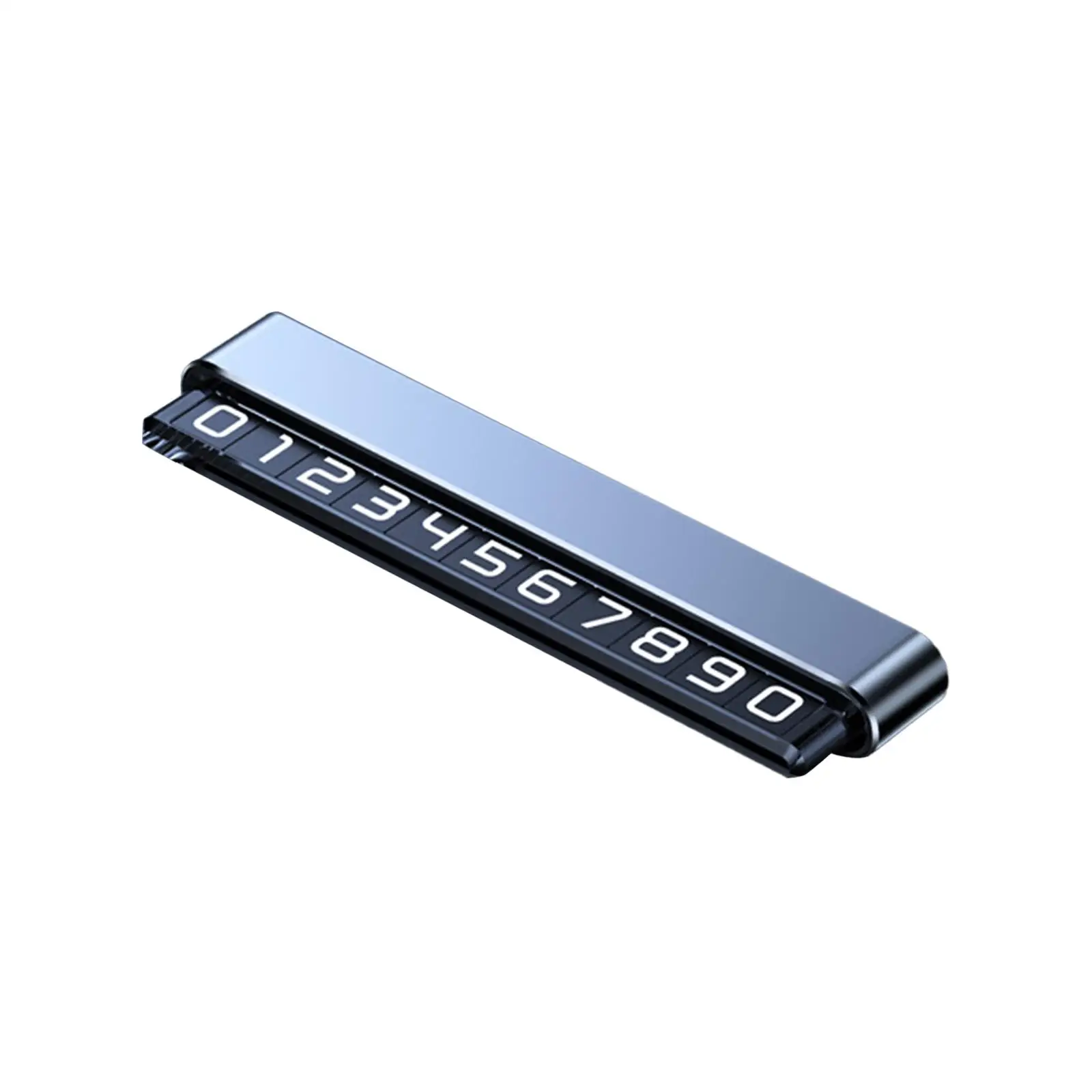 Compact Car Phone Number Plate Aluminum Alloy Easy Installation Hidden Number Card Universal for Automobile Accessories