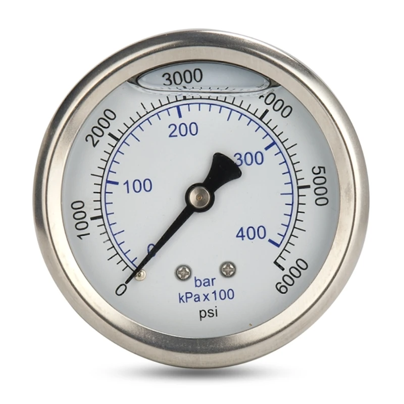 High Stability Pressure Washer Gauges 6000psi Quick Connect Pressure Gauges with N14x1.5 Thread used for Power Washer