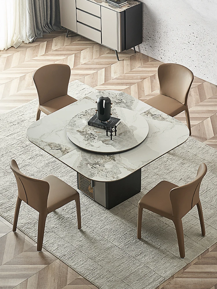 

Luxury Italian Saddle Leather Armless Dining Chair Nordic Modern Hotel Conference Room Chair