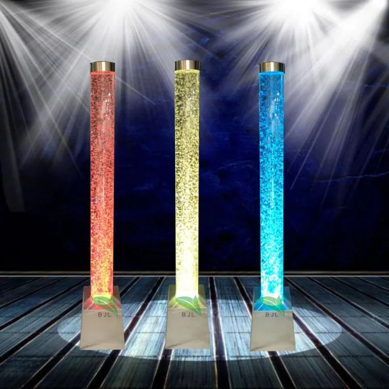 custom.Home Decoration Glowing LED Bubble Light Tubes in Acrylic and Stainless Steel Bubble Lamp