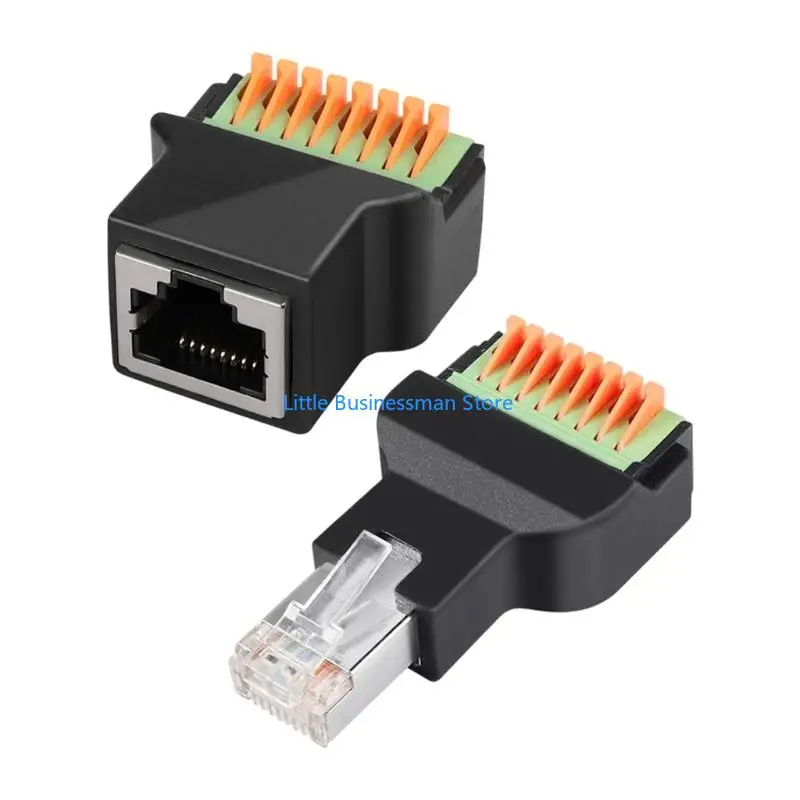 ABS RJ45 Wiring Block with 8 Pin Press Contacts for Installer Use, Control Areas, Clear Wire Layout, and Service Work M76A