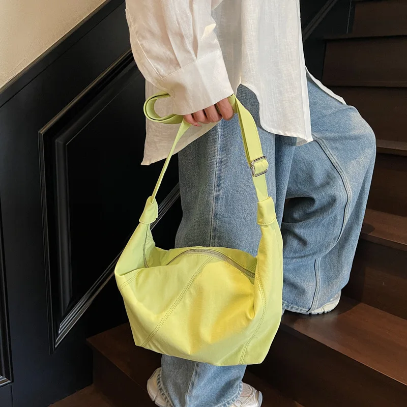 

Женская сумка через плечо, большие холщовые сумки-мессенджеры для женщин, 2025 г., Harajuku, хлопковая ткань, студенческие сумки для книг, женские сумки