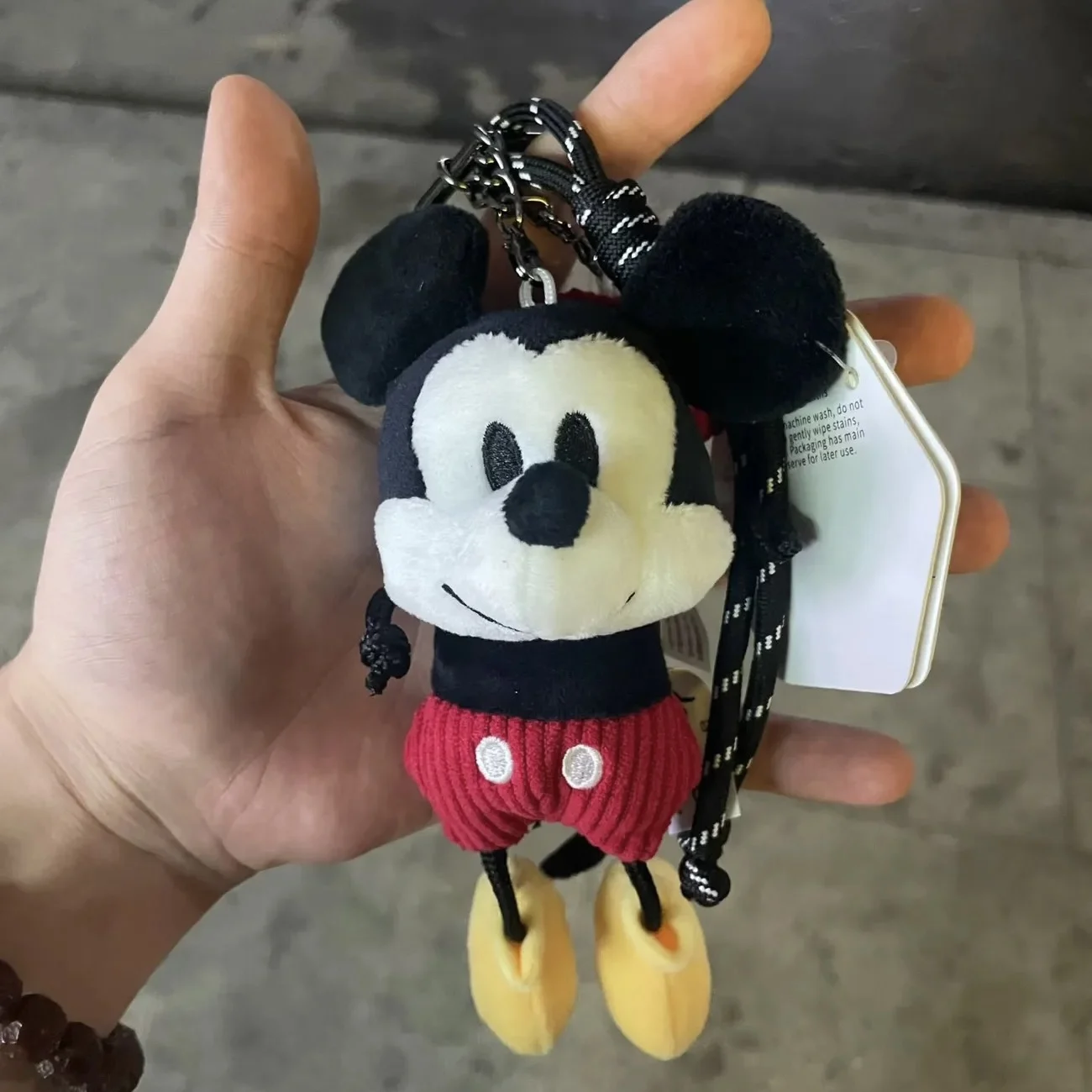 Disney echte Mickey pluche hanger schattige cartoon Donald Duck Goofy pluche pop sleutelhanger Trendy studentenrugzak hanger cadeau