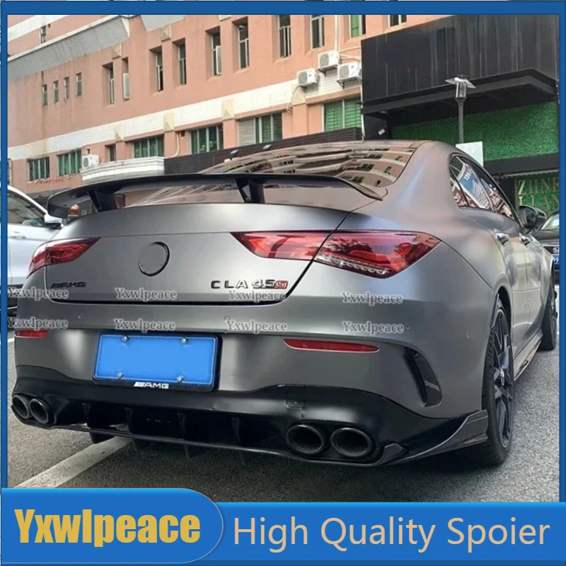 For Mercedes Benz C118 CLA Class Spoiler 2019 2020 2021 2022 CLA180 CLA200 CLA250 CLA220 CLA35 45 ABS Rear Trunk Spoiler Wing