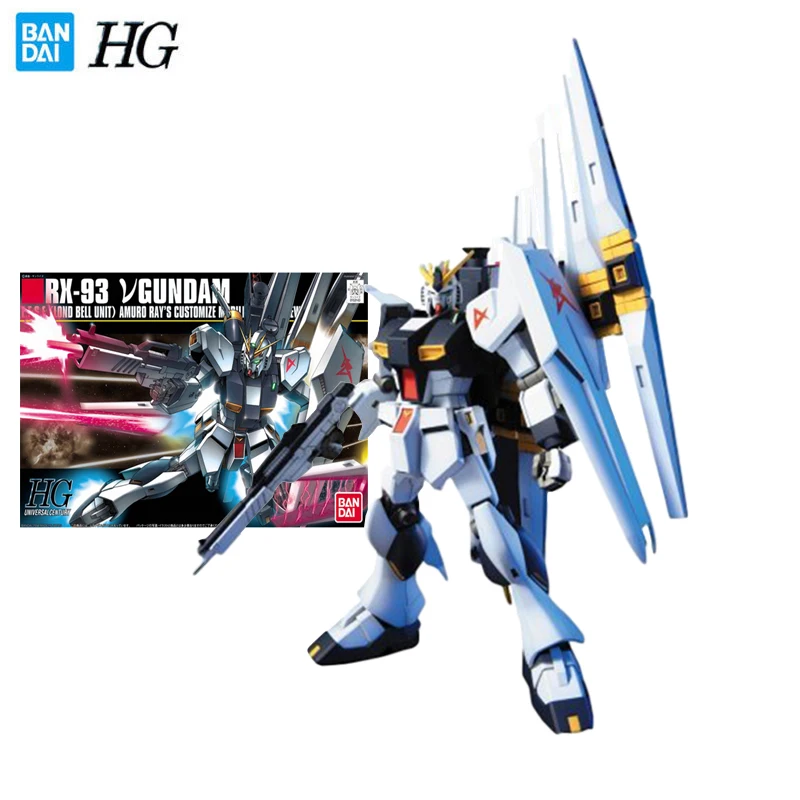 

Bandai Genuine Gundam Model Garage Kit HG Series 1/144 RX-93 V GUNDAM Anime Action Figure Toys for Boys Collectible Toy