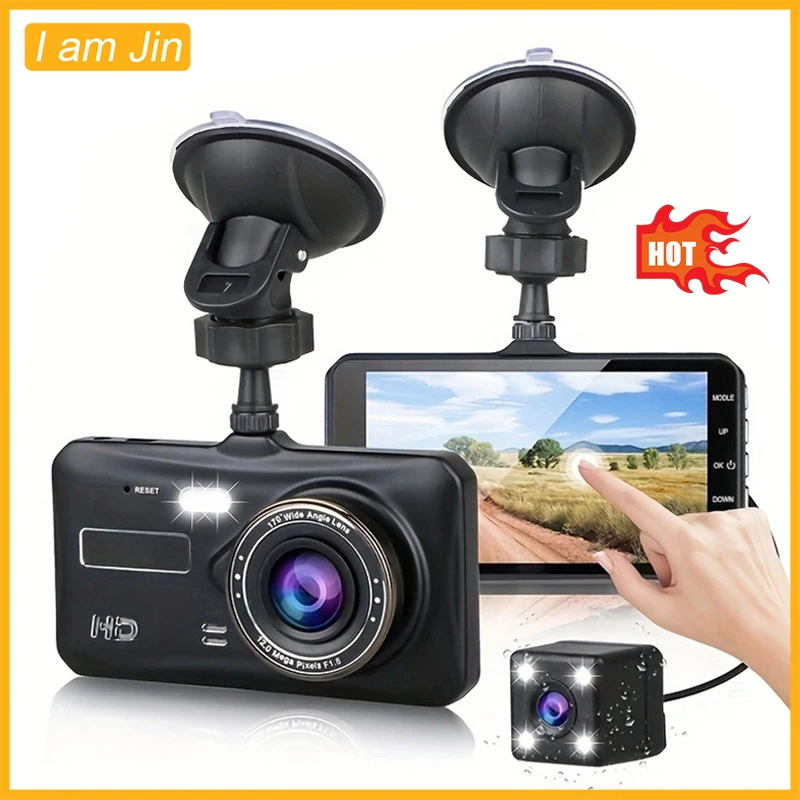 Dash Cam Front and Rear Camera CAR DVR Car Video Recorder Vehicle Black Box FULL HD 1080P Night Vision Driver Recorder