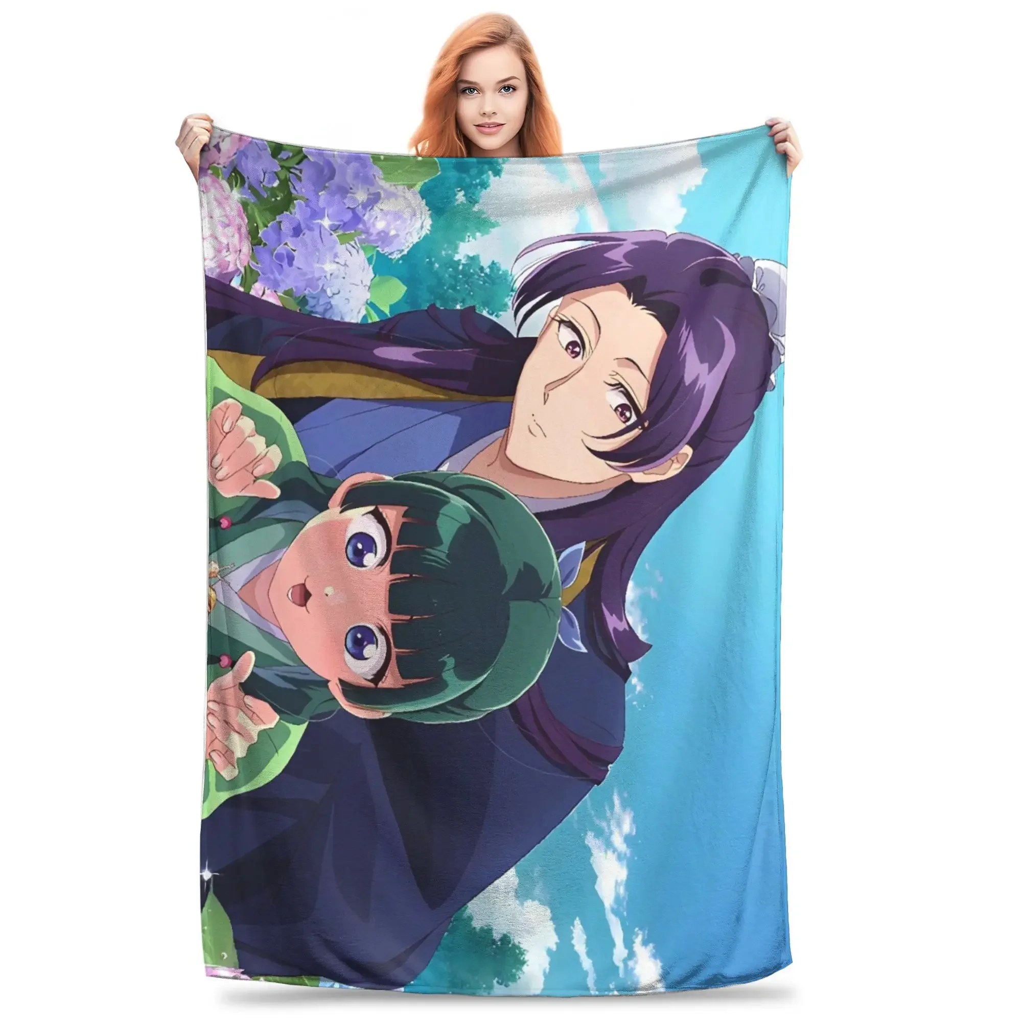 

The Apothecary Diaries Maomao Warm Soft Plush Throw Blanket for Kids Adults Couch Chair Flannel Bedspread Sofa Bed Cover