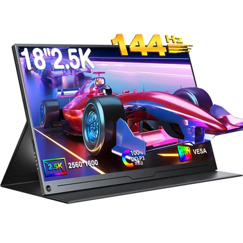 Cdisplay 18inch 2.5K Portable Monitor 144Hz DEX monitor with USB-C Mini-HDMI External Display Second Screen for Laptop Switch
