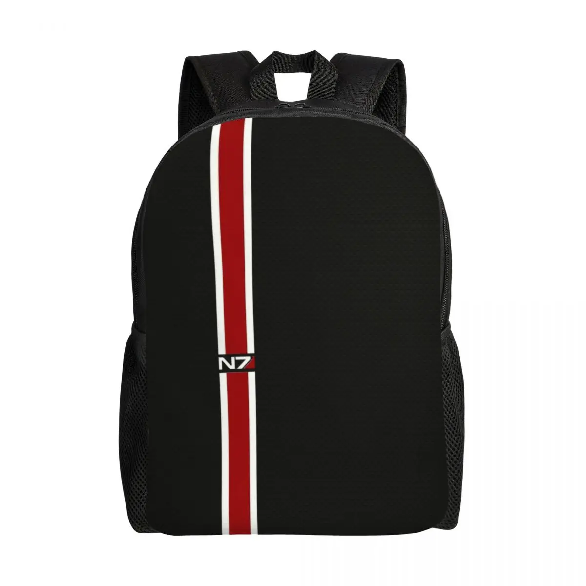 Mass Effect N7 Armor-mochila de viaje para hombre y mujer, bolsa de libros para ordenador portátil escolar, bolsa militar para videojuegos, bolsas de día para estudiantes universitarios