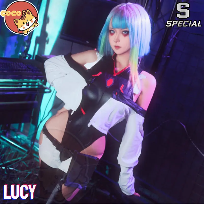 CoCos-S Anime Cyberpunk Edgerunners Lucy Cosplay Costume Anime Cos Cyberpunk: Edgerunners Cosplay Lucyna Costume and Cosplay Wig