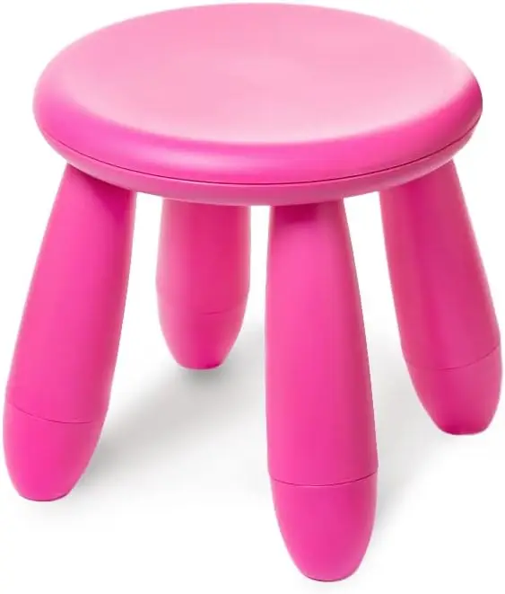 

Children'S Footstools, Kindergarten Learning Stools, Plastic Light Footstools Are Durable And Movable (Red Wine)