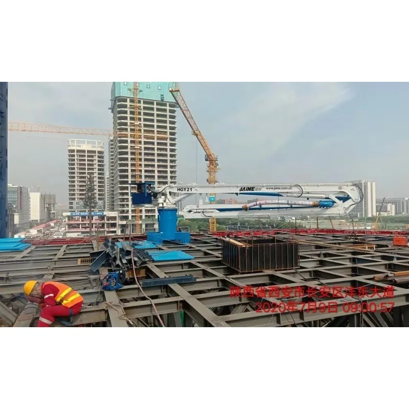 Customized Form-Frame Hydraulic Concrete Boom Placer Separate Boom Concrete Spreader With CE Certificate