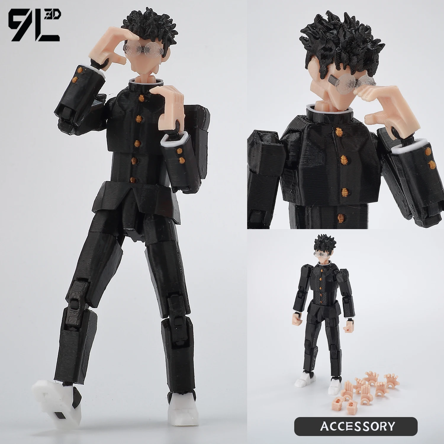 DAN Poundy Moo フィギア 9L3D Printed Articulated Figure Lucky Dummy 13 Momo Ayase Little