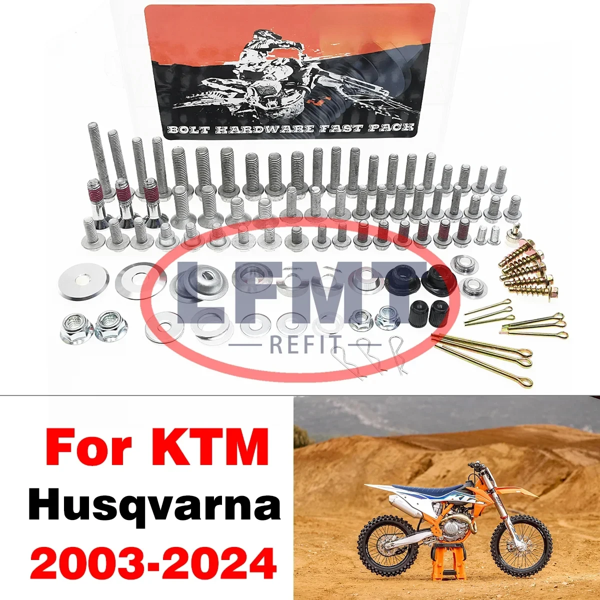 Motorcycle Full Plastics Fastener Kit Hardware Bolt Factory Style For Husqvarna FC TE TX FE TC For KTM XC XCF XCWF SX SXF EXC