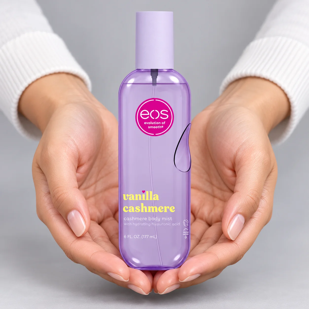 Light Body Mist Vanilla Cashmere 177ml Hydrating Spray With Hyaluronic Acid For Everyday Outings And A Fresh Personal Fragrance