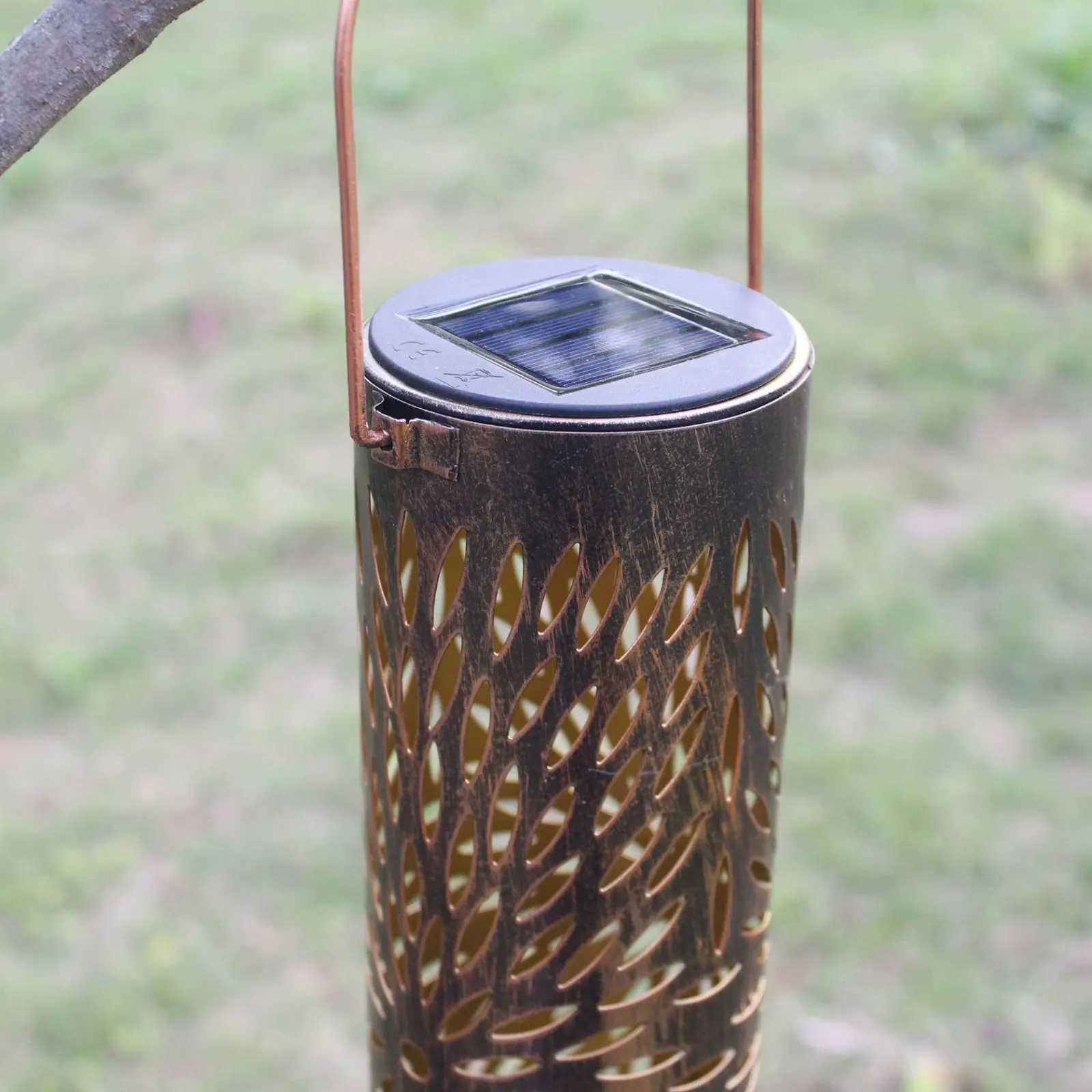 Hanging Solar Lantern Metal Solar Lantern Light Light Display Garden Light Decorative Outdoor Lighting Auto on/deactivated