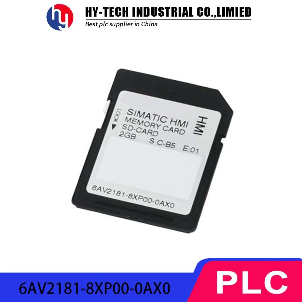 

Original Hy-Tech SIMATIC 2GB SD Card 6AV2181-8XP00-0AX0 for PLC/HMI Industrial Automation Memory Storage