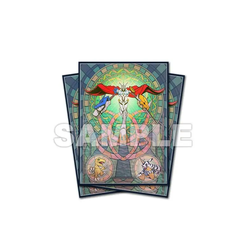 60pcs/set Digimon Adventure Omegamon Imperialdramon Card Sleeve Anime Game Collection Card Protective Cover Gift Toy 67*92mm view 2
