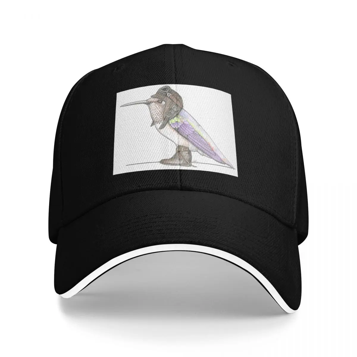 Rufus Hummingbird in Vintage Flight Boots Baseball Cap dad hat Wild Ball Hat Cosplay Golf Wear Designer Man Women's