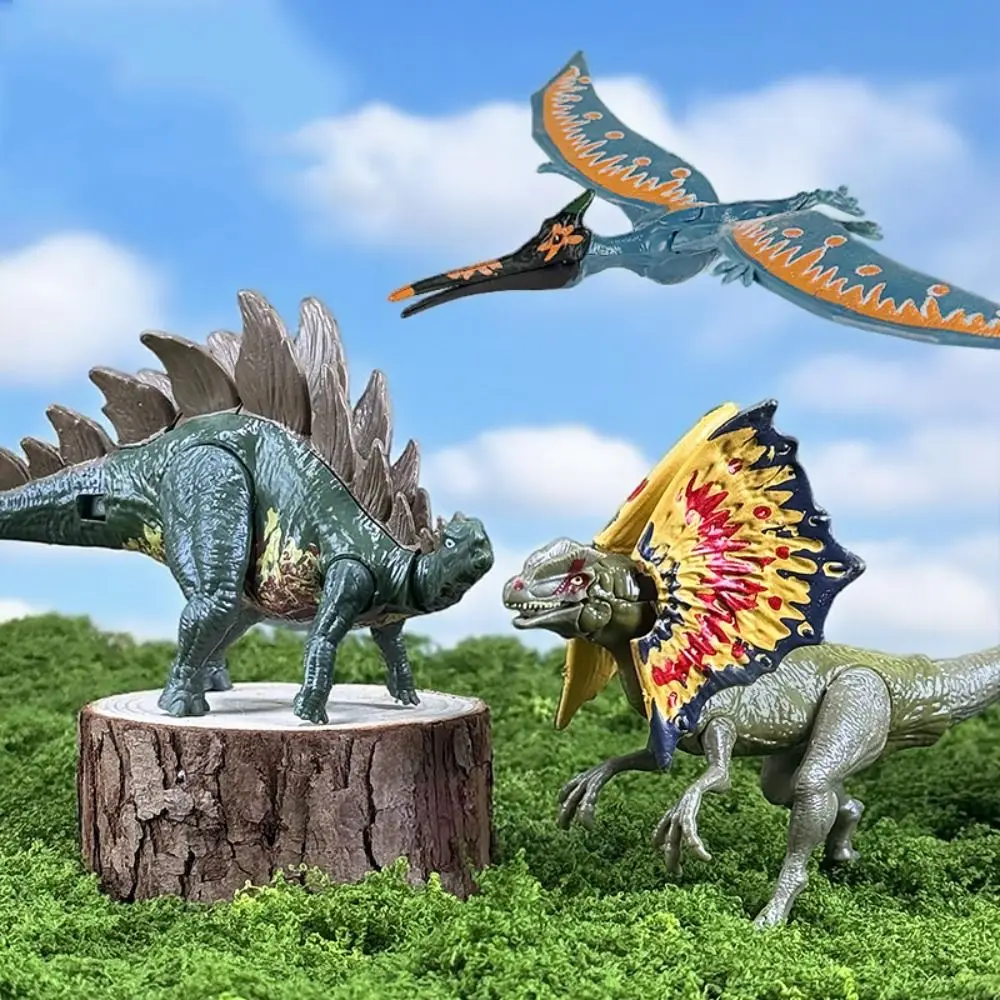 Figuras de acción de dinosaurios de simulación de plástico, articulaciones móviles hechas a mano, modelo de dinosaurio realista, juguete artesanal, figura de animales