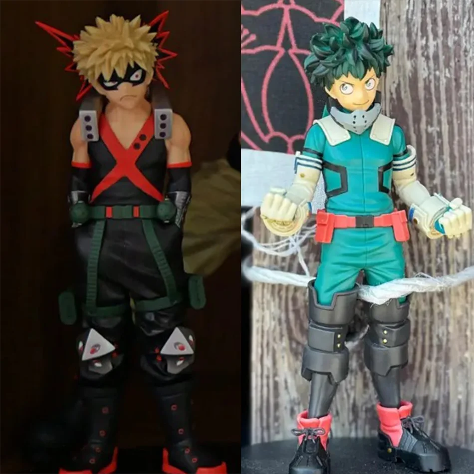 2 Arten My Hero Academia Anime-Figur Bakugou Katsuki Midoriya Izuku Actionfigur Stehende PVC-Sammlerfigur Modell Puppe Spielzeug Geschenk