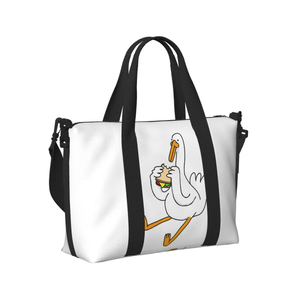 

Изготовленная на заказ пляжная дорожная сумка Sandwich Goose, большая вместительная сумка-тоут для тренажерного зала, йоги, женская дорожная сумка для покупок