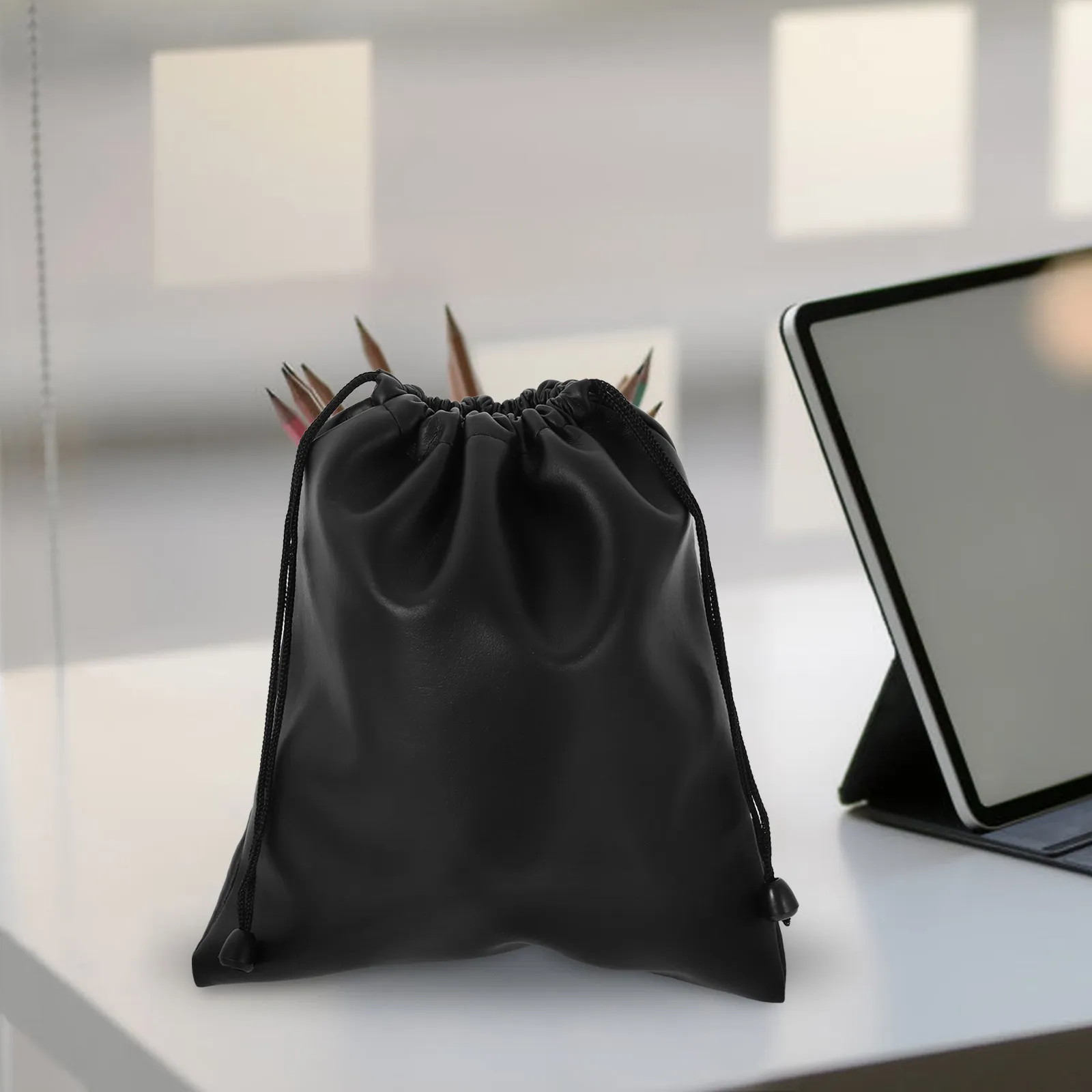 Portable Earphone Storage Bag PU Compact Organizer Pouch for Headphones Earbuds Cables Daily Life Travel Gym Office Accessories view 6