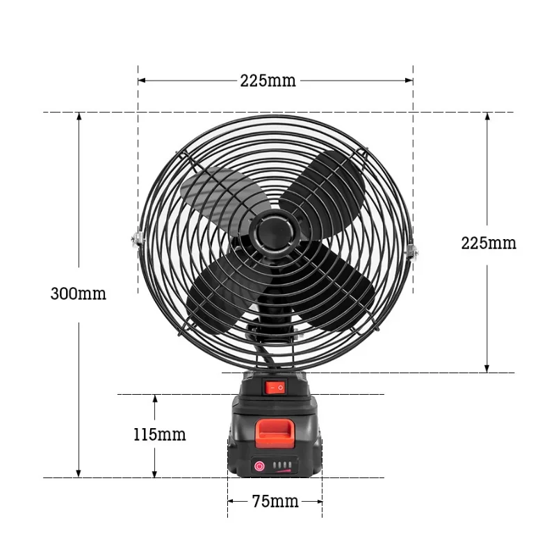 Imagem -06 - Mini Ventilador Elétrico sem Fio Ventiladores de Tenda Doméstico Grande Capacidade Bateria de Lítio Recarregável Exterior Camping 21v