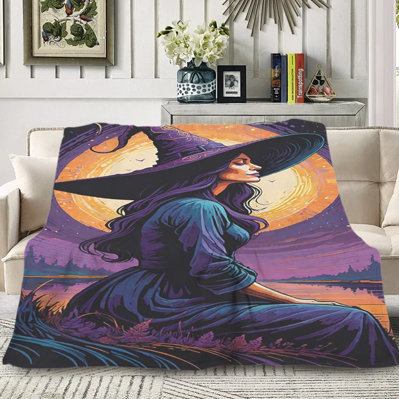 Fleece Blanket Witch Sofa Winter Warm Winter Blankets Fluffy Soft Blankets Microfiber Bedding King Size Blanket Knee Bed Home