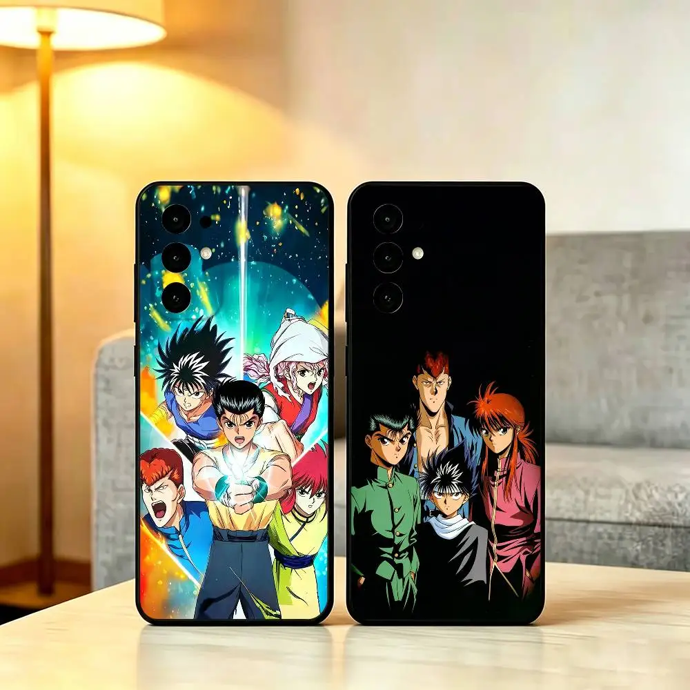 Anime Yu Yu H-Hakusho Phone Case For Samsung S25,S24,S21,S22,S23,S30,Ultra,S20,Plus,Fe,Soft Black Cover