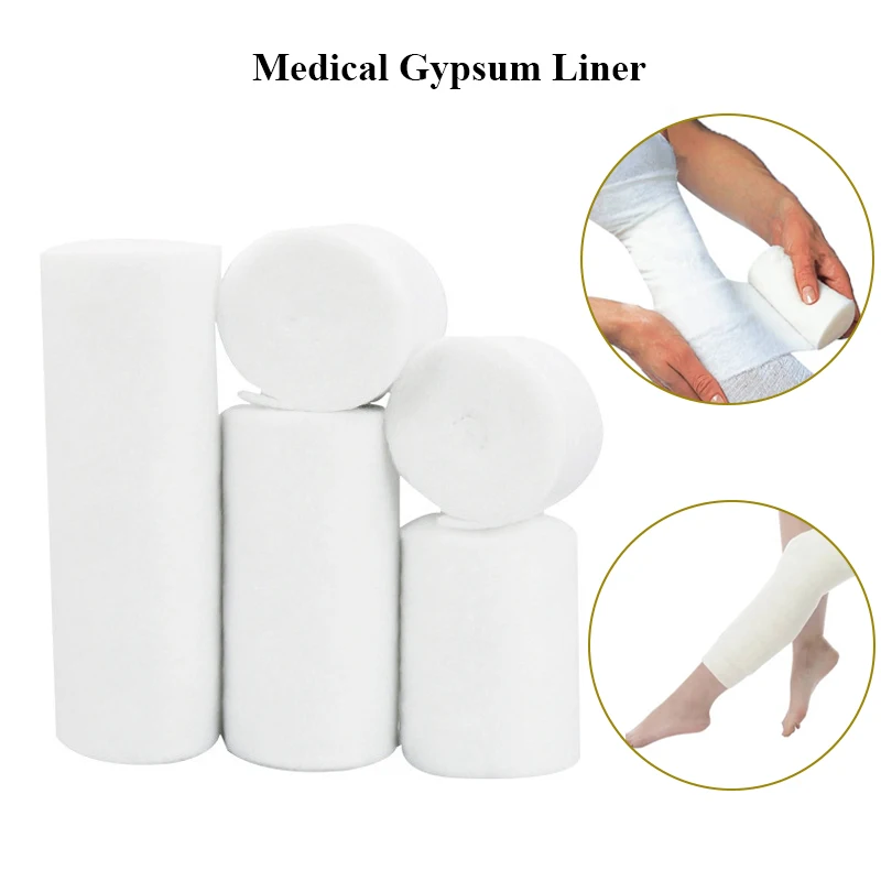 10/15 Rolls Medische Katoen Orthopedische Gegoten Padding Gips Liner POP Bandage Roll Gips Puur Wattenschijfje Voor Orthopedische Fixatie