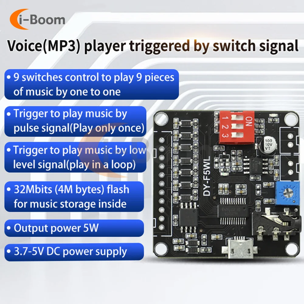 32MBit Flash Audio Storage Module Voice Playback Voice Prompt Voice Broadcasting Device Mp3 Trigger Amplifier