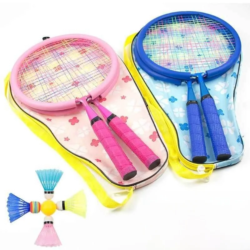 

Ultra-Light Children's Badminton Raet Set Kindergarten Primary School Outdoor Toys Durable Easy to Use for Beginners