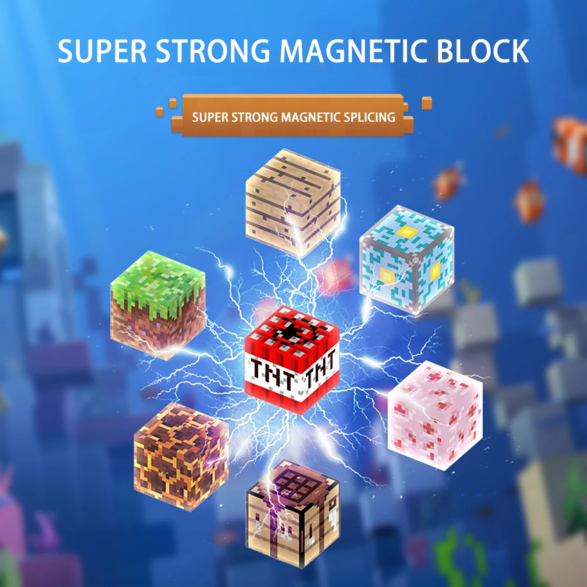 مكعبات بناء مغناطيسية، أشكال مكعبات، ربط مغناطيسي قوي، بناء ألعاب إبداعي للأطفال، مع صندوق تخزين