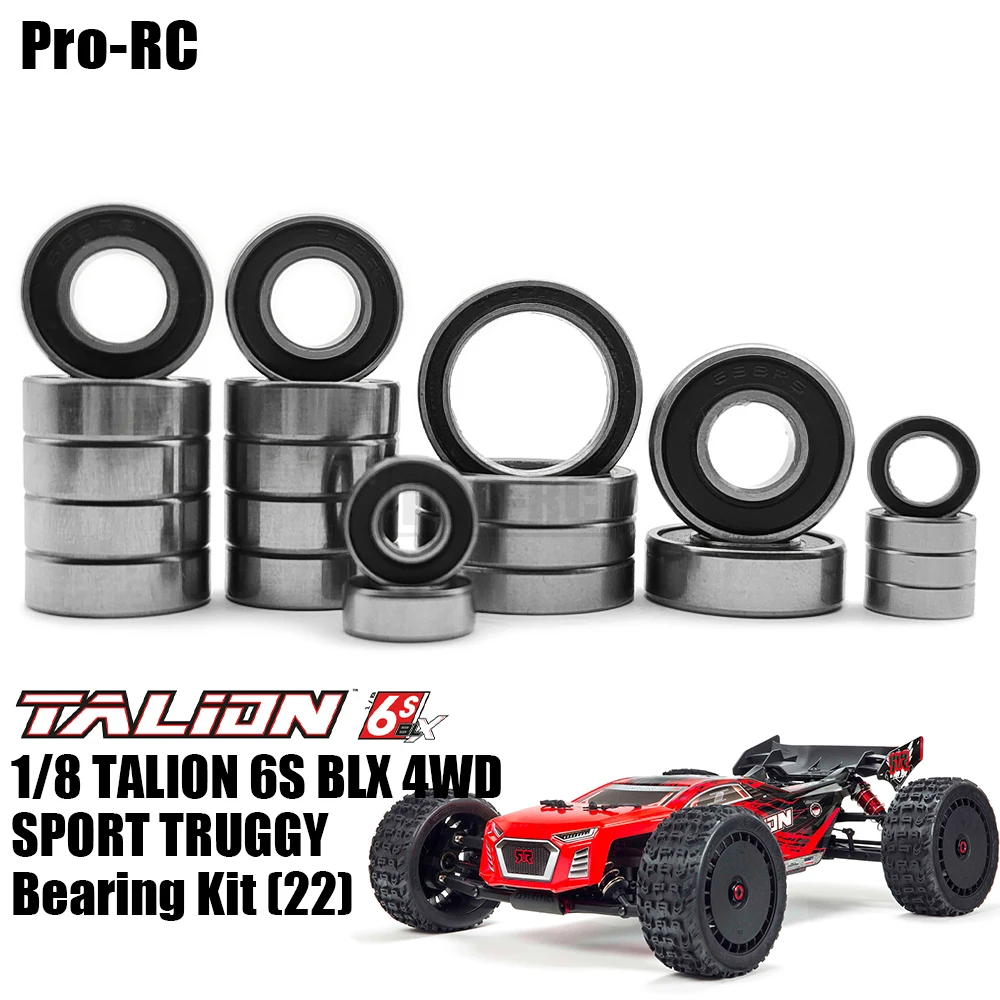 Fit Arrma 1/8 Talion 6S BLX 4WD Sealed Bearing Kit 22Pcs