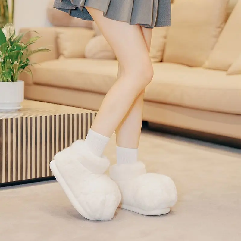  شامل القط باو المرأة نعال من القطن الشتاء الدفء لطيف أفخم المنزل أحذية قطنية ABDL لعب الأدوار هدية طالب عنبر #1