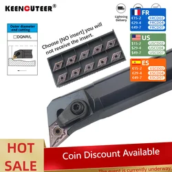 1pc S20R-MDQNR11 S25S-MDQNR11 Internal Turning Tool Holder DNMG Carbide Inserts Lathe Bar CNC Cutting Tools Set