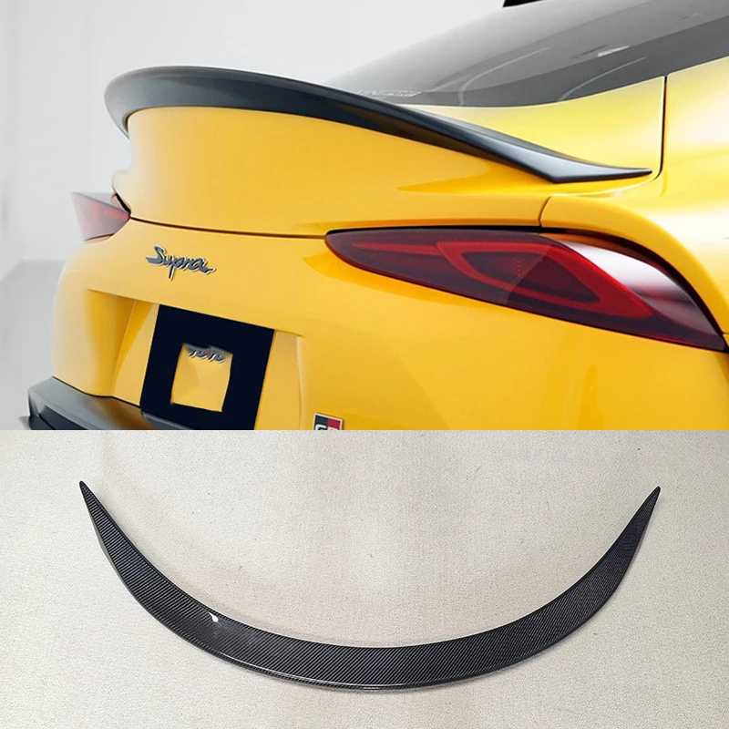 

Rear Trunk Spoiler For Toyota Supra 2019 2020 Carbon Fiber Mateiral Glossy Carbon Ducktail Lip Spoiler Wing For Supra