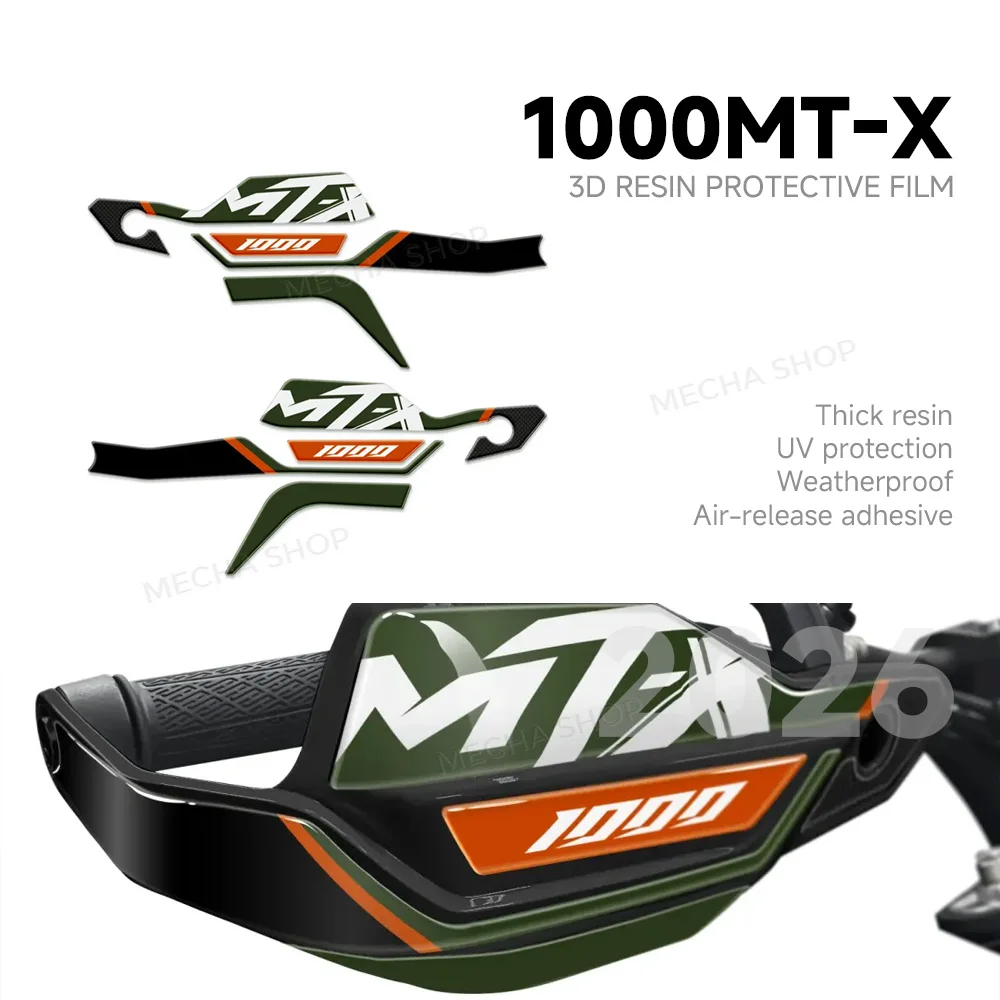 3D Resin Sticker Protection Kit Motorcycle Accessories For CFmoto 1000MT-X 1000MTX 2026 Hand Guard Fairing 3D Decal