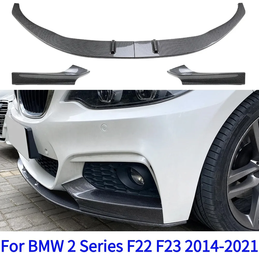 For BMW 2 Series F22 F23 M235i M240i 220i 228i 230i M-Sport 2014-2021 Front Bumper Protector Lip Chin Splitter Tuning Accessorie