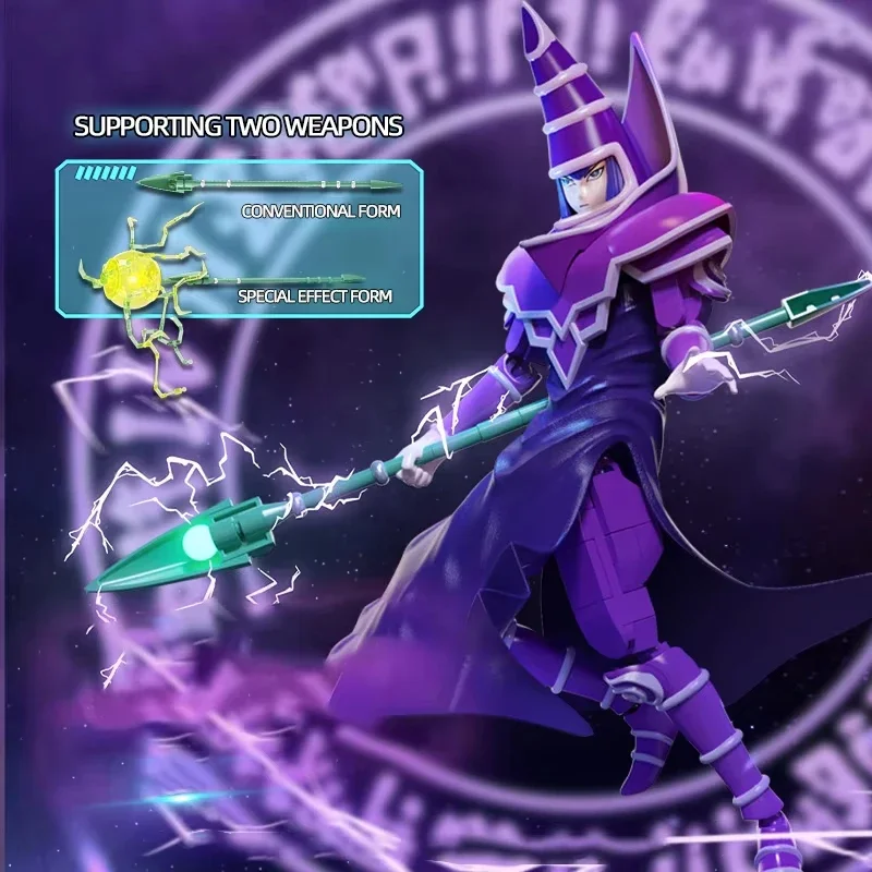 

DIY Model Dark Wizard Building Blocks Puzzle Assembly Classic Card Game Decoration Desktop and DIY Box Christmas Birthday Gifts