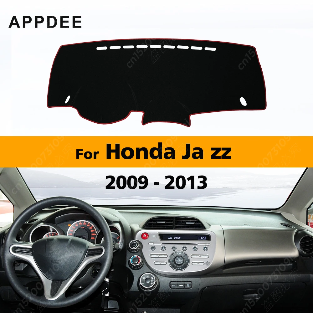 Car Dashboard Cover For Honda Jazz 2009- 2013 10 11 12 Fit Shuttle 2011-2014 12 13 Dash Mat Sun Shade Anti-UV Carpets Car Access