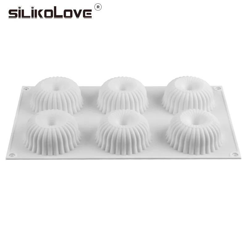 6 Cavities Strip Circle Silicone Soap Mold For DIY Handmade Soap Making Cylinder Round Soap Form Candle Molds