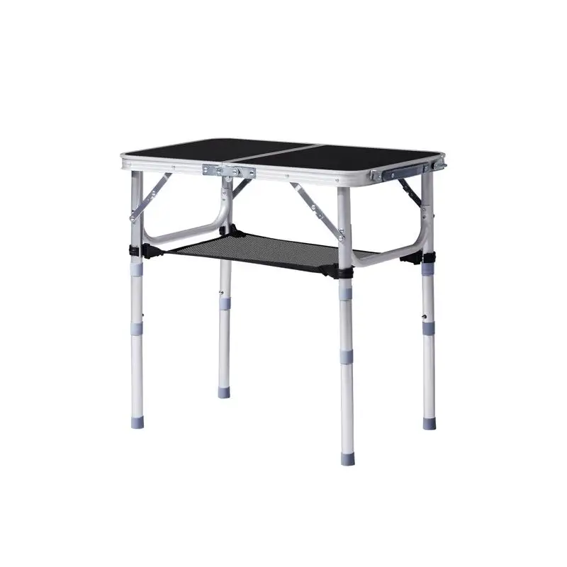 

Портативный складной походный стол на открытом воздухе, легкий алюминиевый стол для пикника длиной 2 фута с 3 регулируемыми высотами, компактный приставной столик