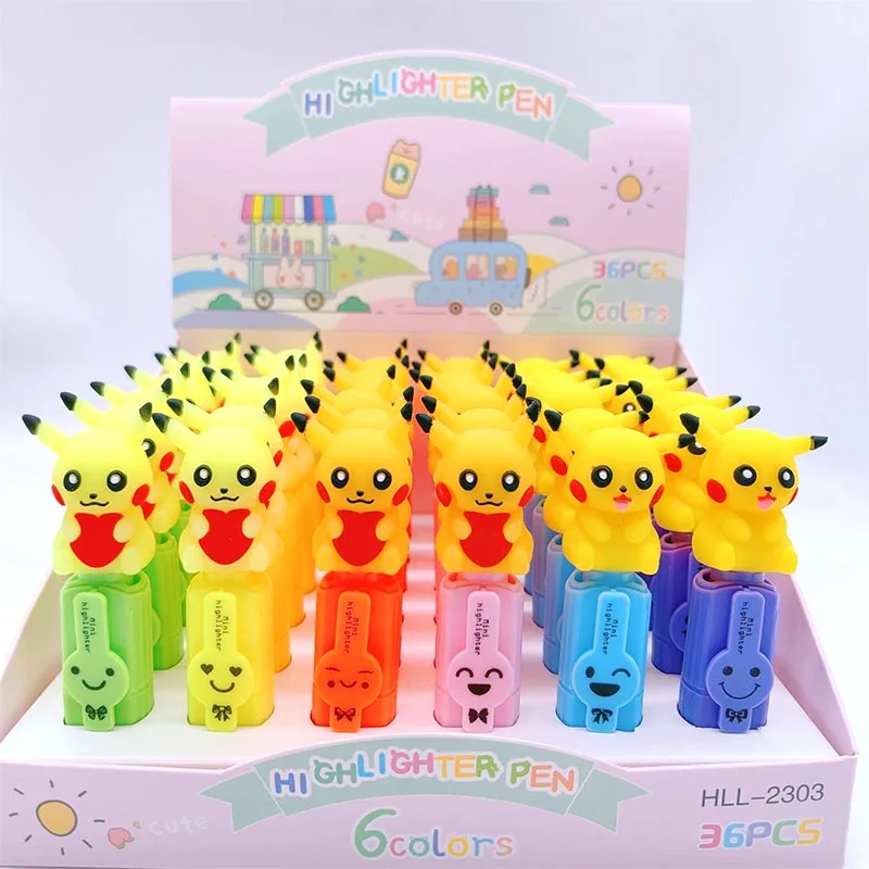 Imagem -02 - Kawaii Pokémon Gel Pen Pikachu Marcador Canetas Cores Brinde Promocional Escritório Escola Fonte de Escrita 36 Pcs por Lote