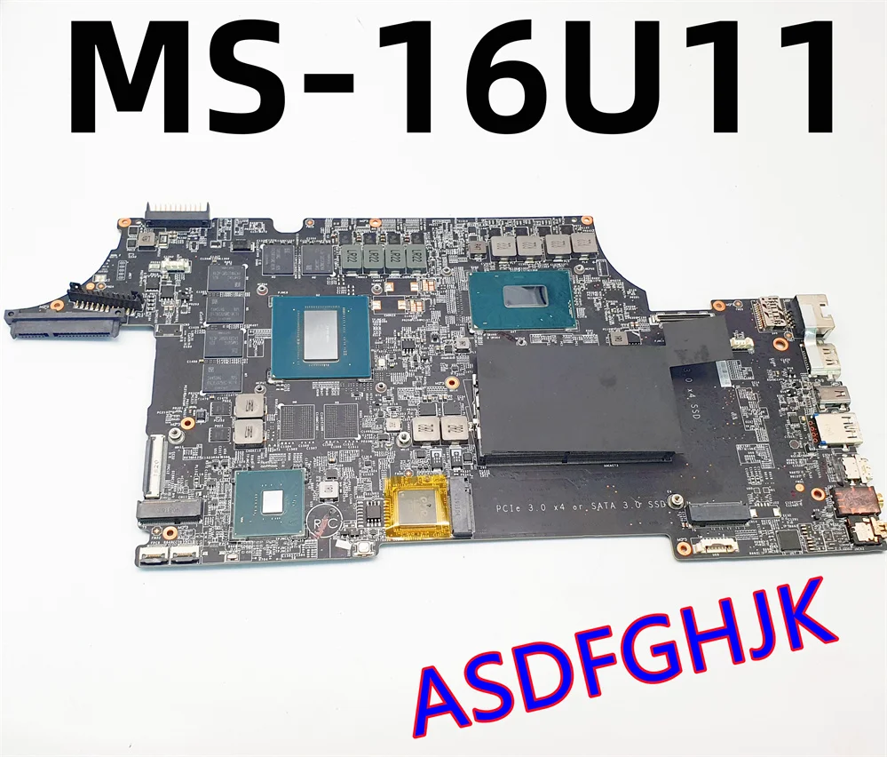 

MS-16U11 FOR MSI GP75 GP65 GL65 GL75 RAIDER 9SF MS-16U1 LAPTOP MOTHERBOARD WITH I7-9750H AND GTX1660TI Tested Fast Shipping