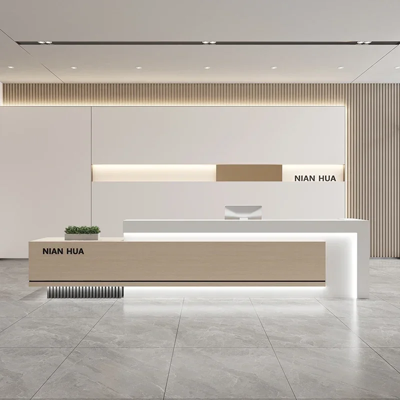 

High Quality Service Desks Commericial Cash Register Adult Business Adult Modern Desks Customer Design Schreibtisch Furniture
