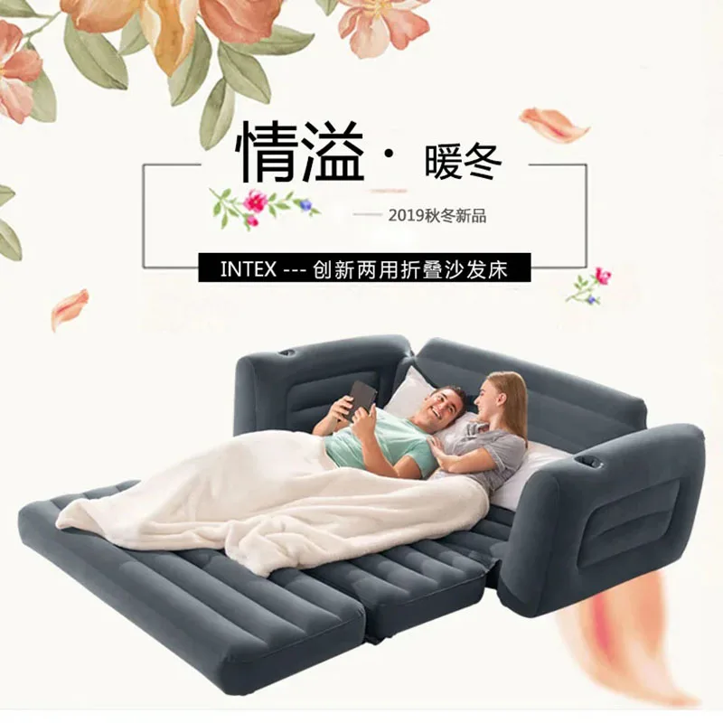 Lazy Inflatable Sofa Bed Relax Recliner Nordic Adults Sofa Bed Sleeper Convertible Chair Foldable Large Salon Furniture