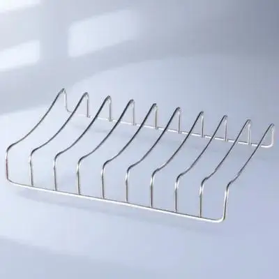 

Self-Draining Steel Holder Rack Dish Household Tray Bathroom Kitchen Counter Storage Organizer Container Box Silver Rack